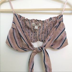 NWT Honey Punch Tie Top
